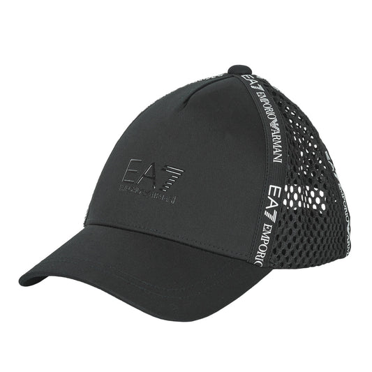 Cappellino Donna Emporio Armani EA7  UNISEX LOGO TAPE BASEBALL  Nero