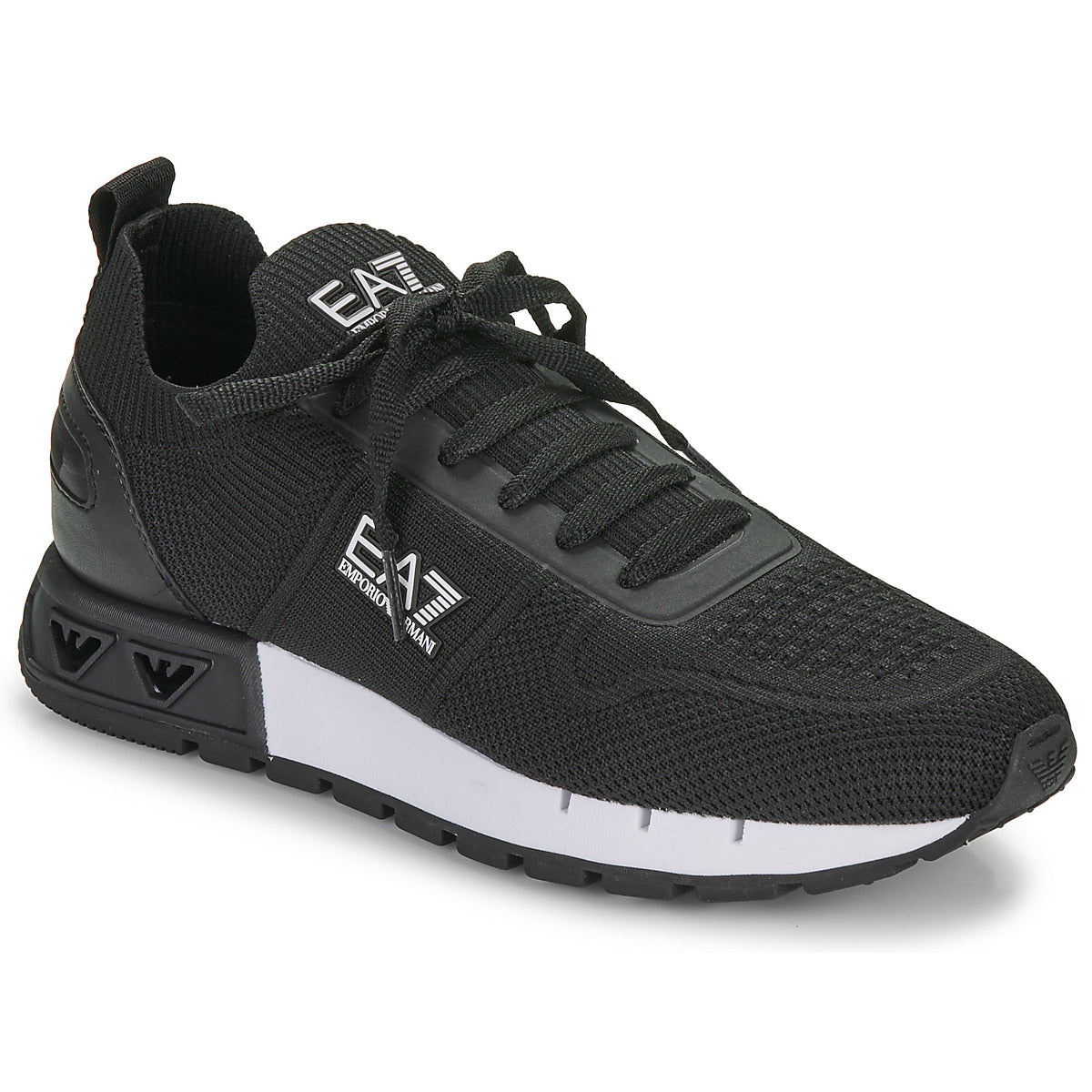 Sneakers Uomo Emporio Armani EA7  BLK WHT LEGACY KNIT  Nero