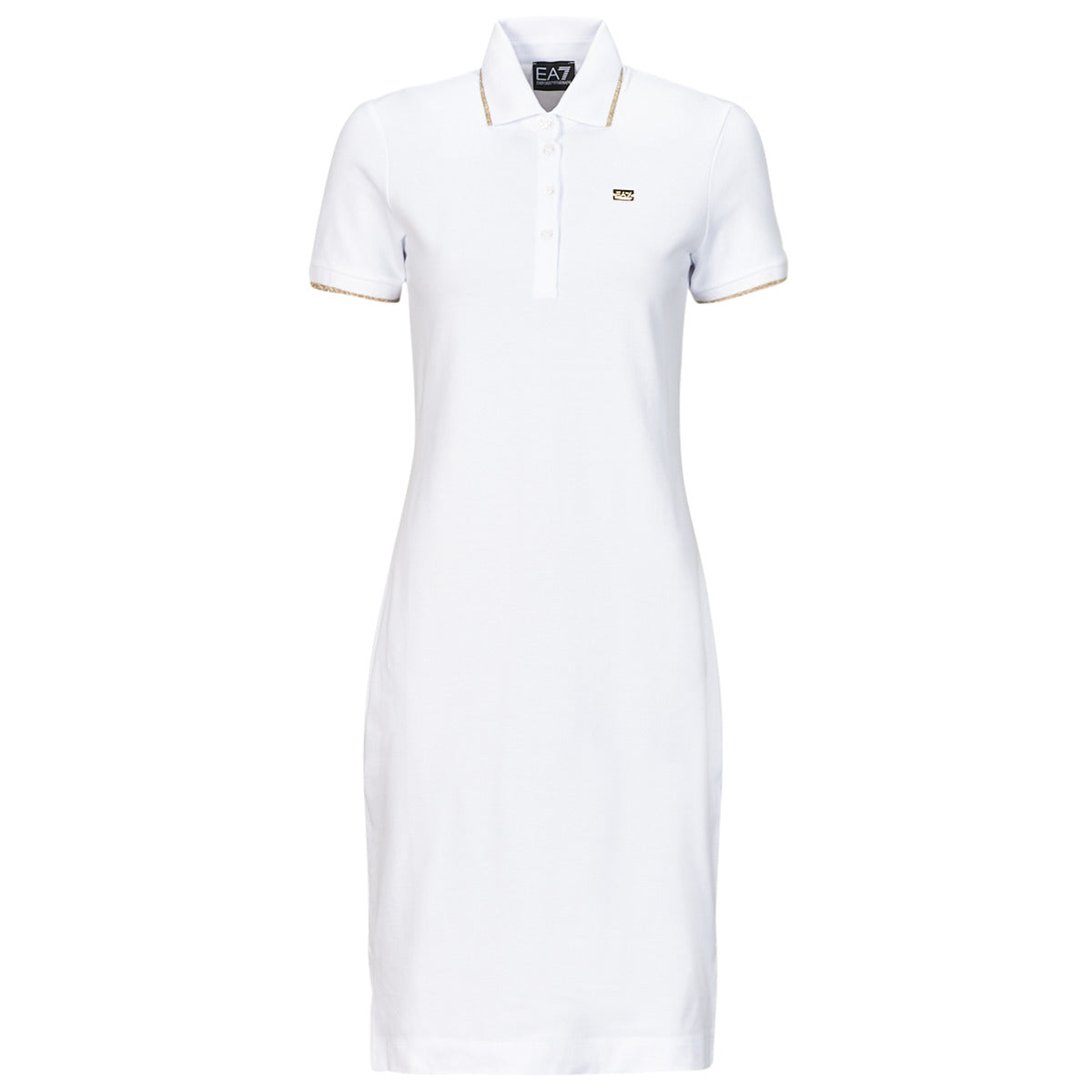 Abito corto Donna Emporio Armani EA7  ROBE POLO  Bianco