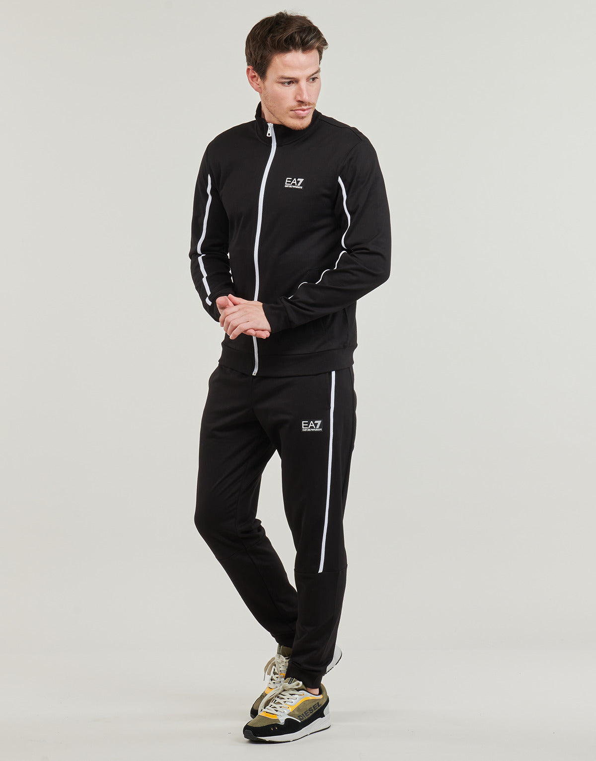 Tuta Uomo Emporio Armani EA7  TRACKSUIT 3DPV73  Nero