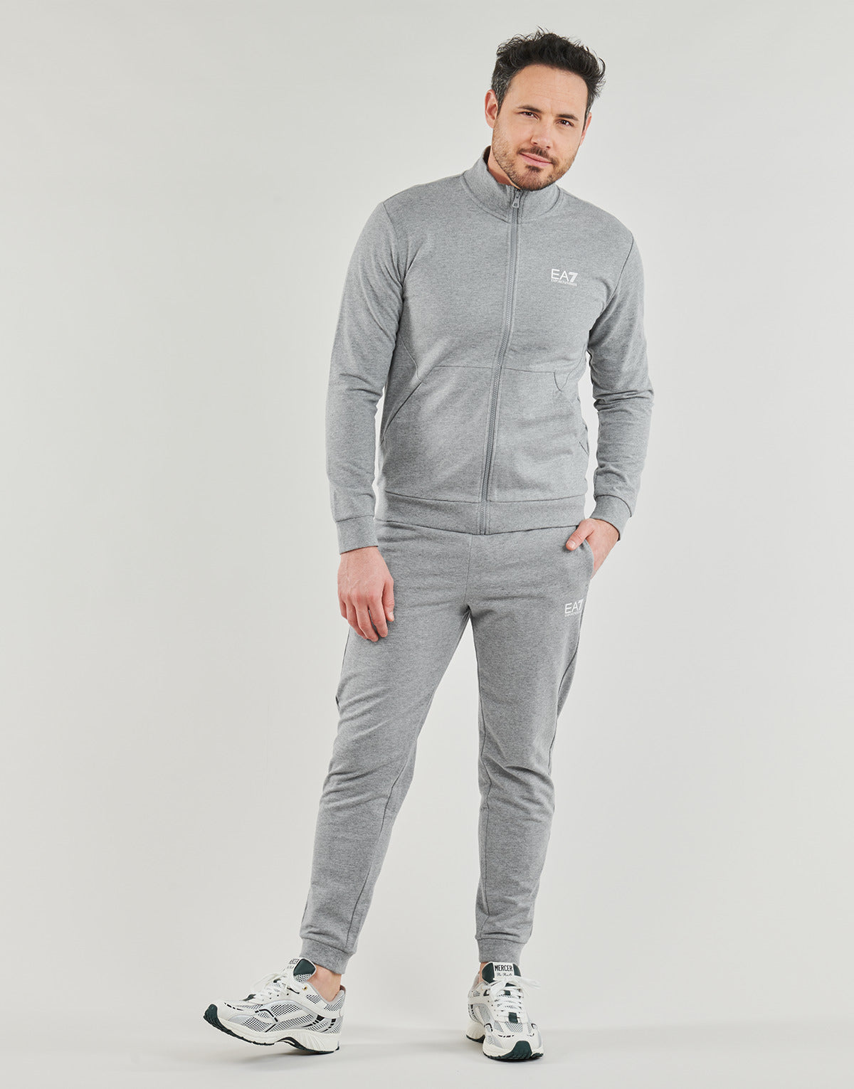 Tuta Uomo Emporio Armani EA7  TRACKSUIT 3DPV75  Grigio