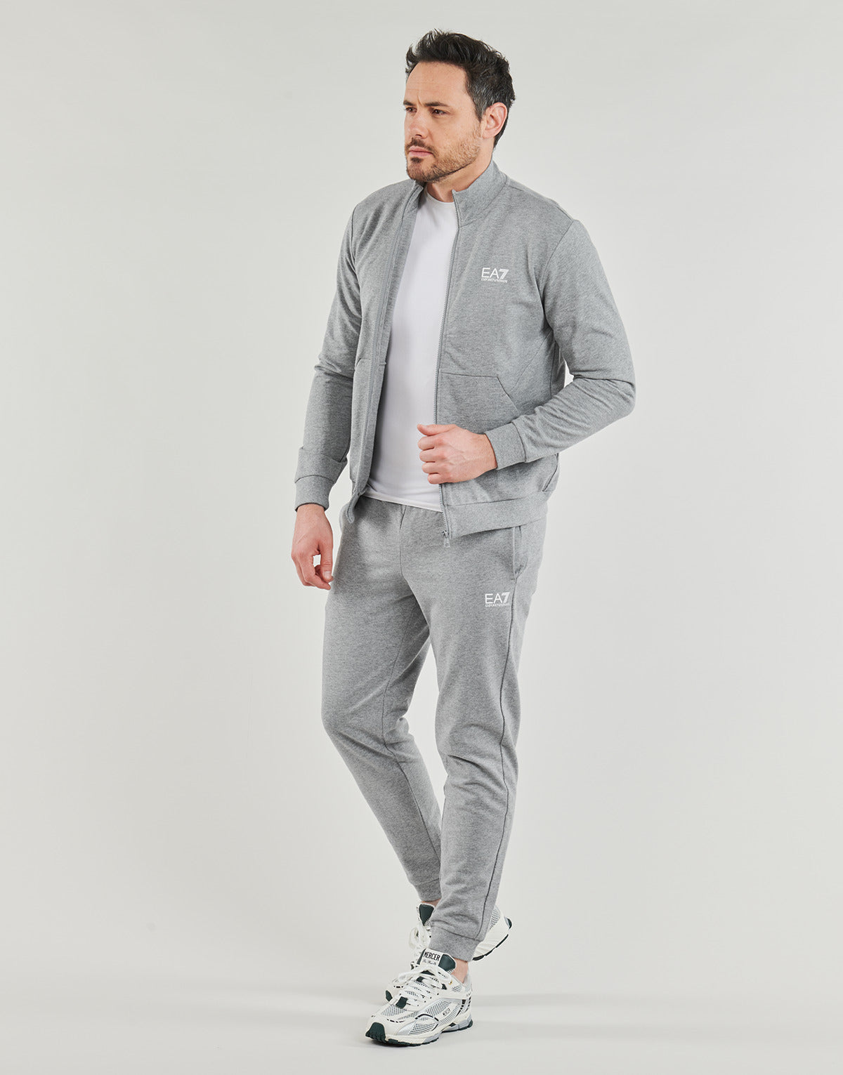 Tuta Uomo Emporio Armani EA7  TRACKSUIT 3DPV75  Grigio