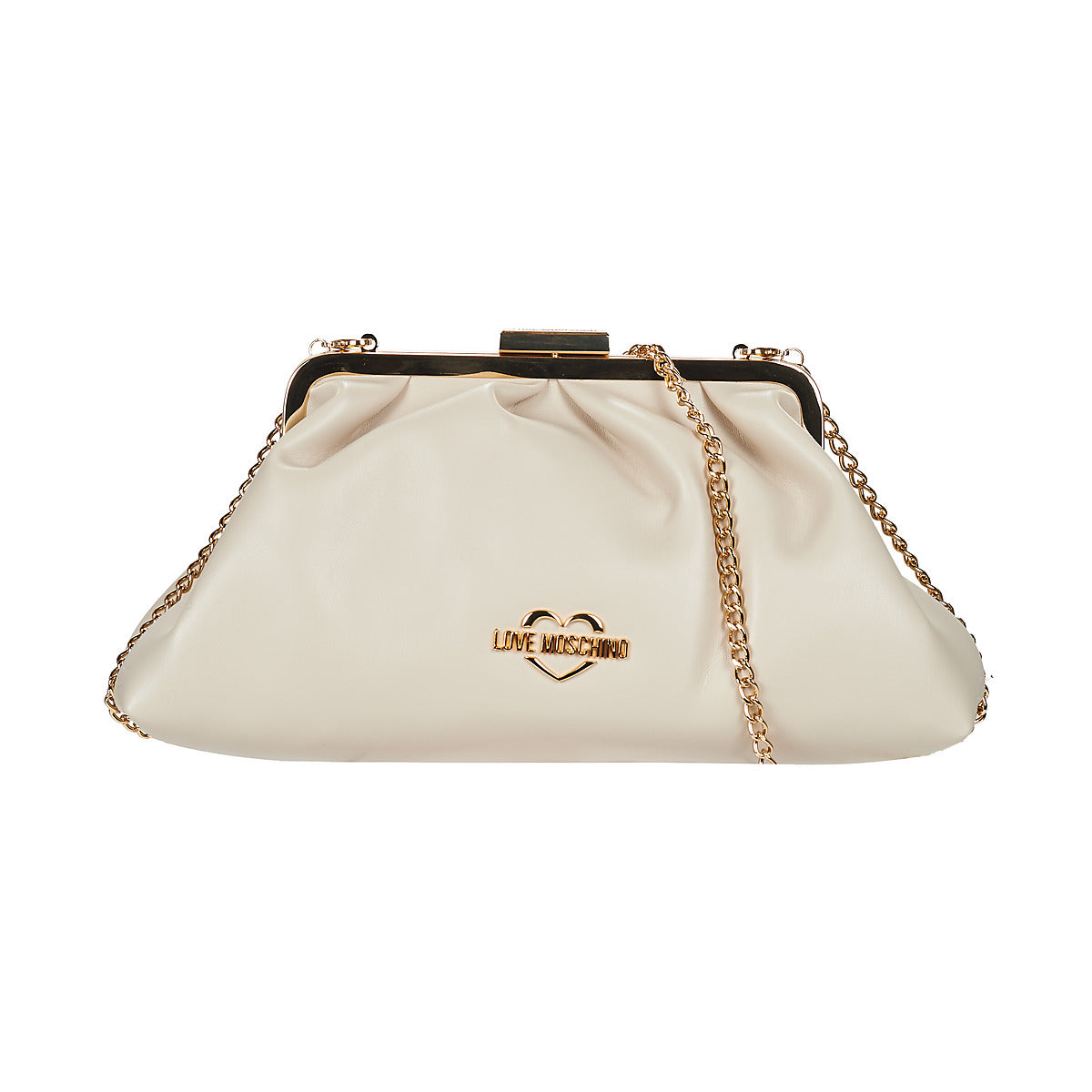 Borsetta elegante Donna Love Moschino  CLUTCH  Beige