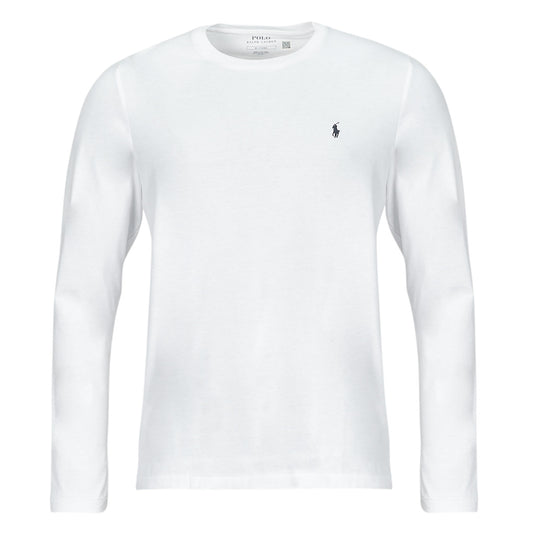 T-shirts a maniche lunghe Uomo Polo Ralph Lauren  LS CREW NECK  Bianco