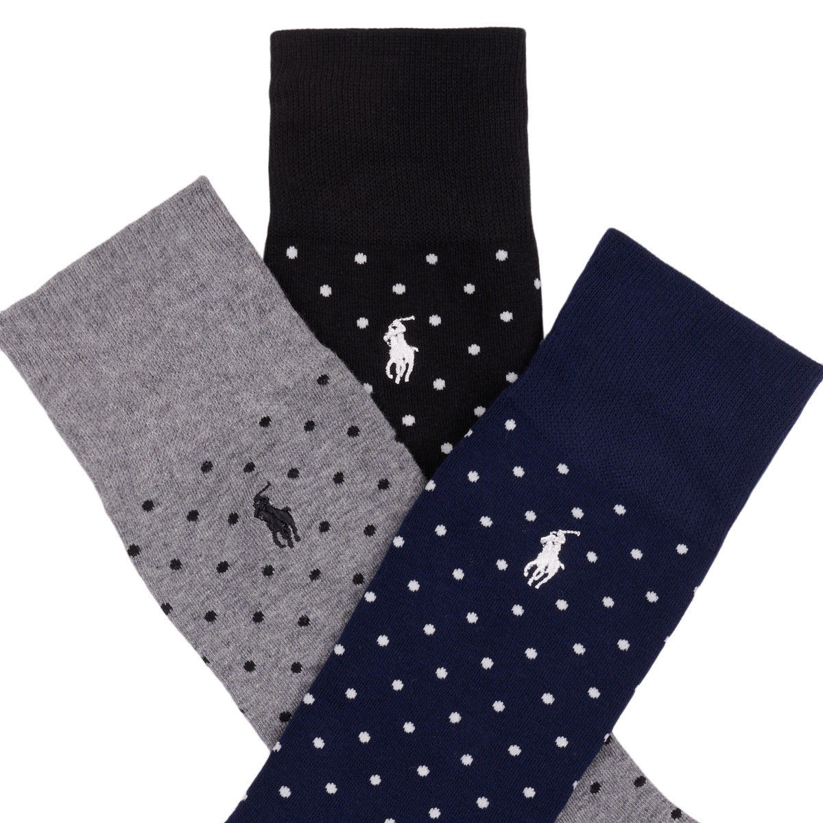 Calzini Donna Polo Ralph Lauren  86255PK-3PK DOT-CREW SOCK-3 PACK  Multicolore