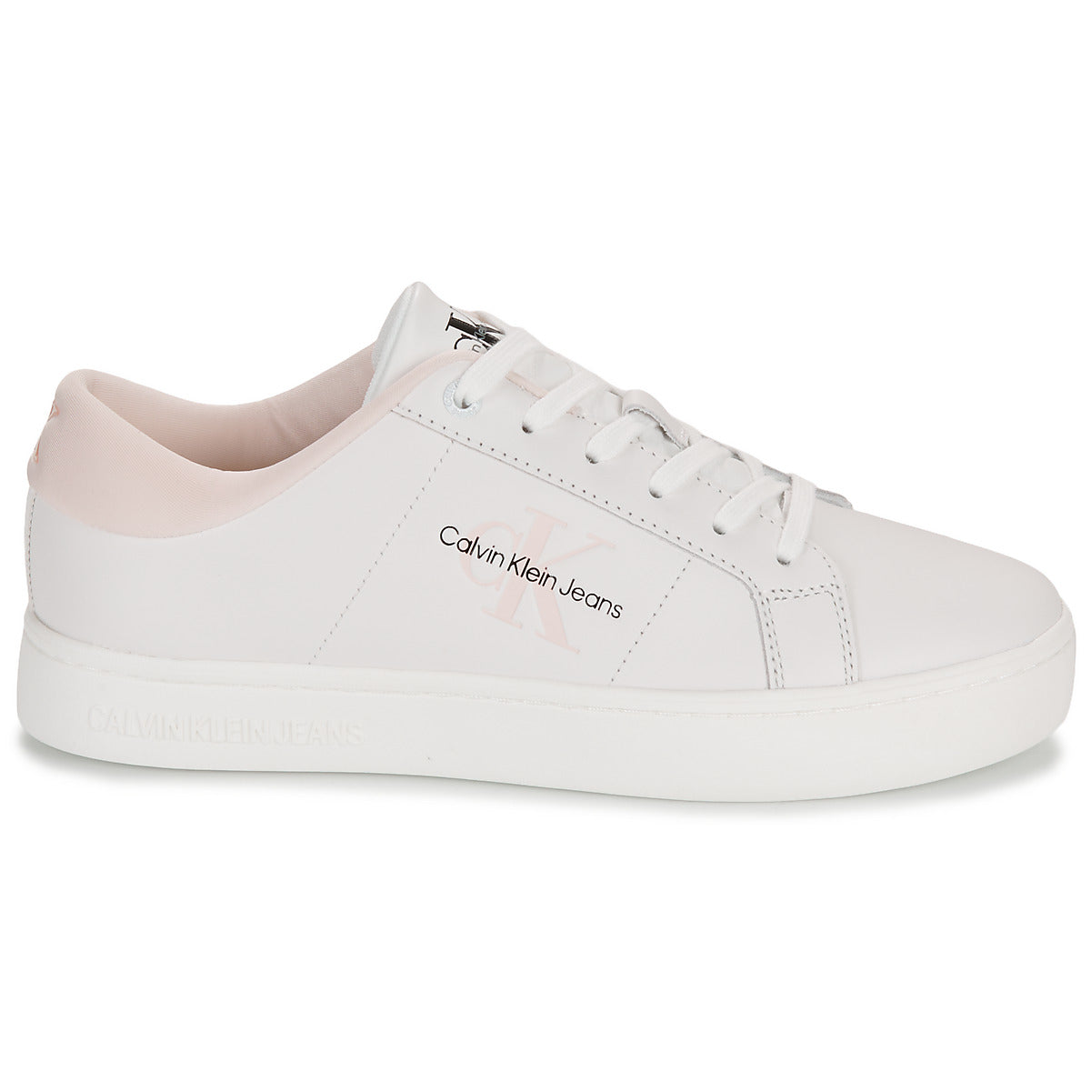 Sneakers basse Donna Calvin Klein Jeans  CLASSIC CUPSOLE LOWLACEUP LTH  Bianco