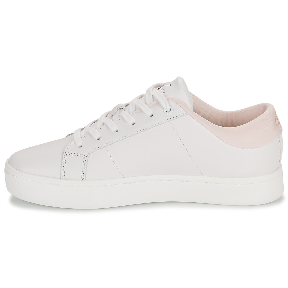 Sneakers basse Donna Calvin Klein Jeans  CLASSIC CUPSOLE LOWLACEUP LTH  Bianco