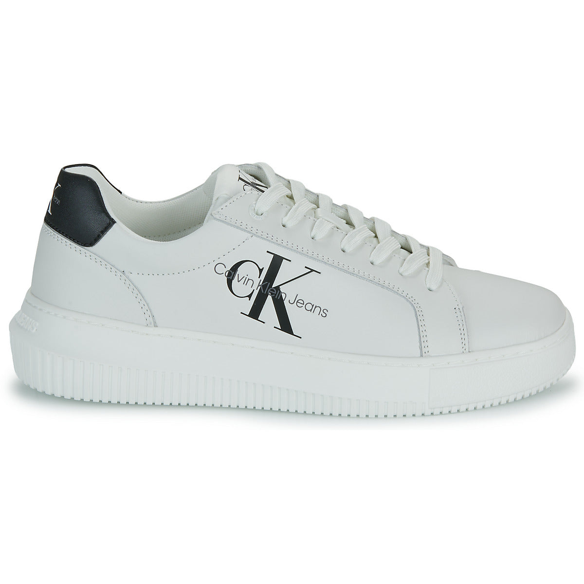 Sneakers basse Donna Calvin Klein Jeans  CHUNKY CUPSOLE MONO LTH  Bianco