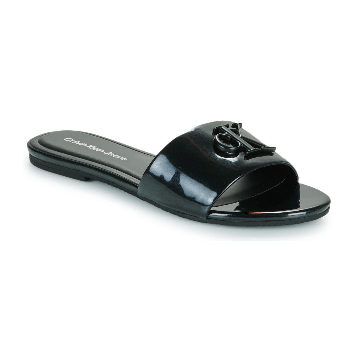 Scarpe Donna Calvin Klein Jeans  FLAT SANDAL SLIDE MG MET  Nero