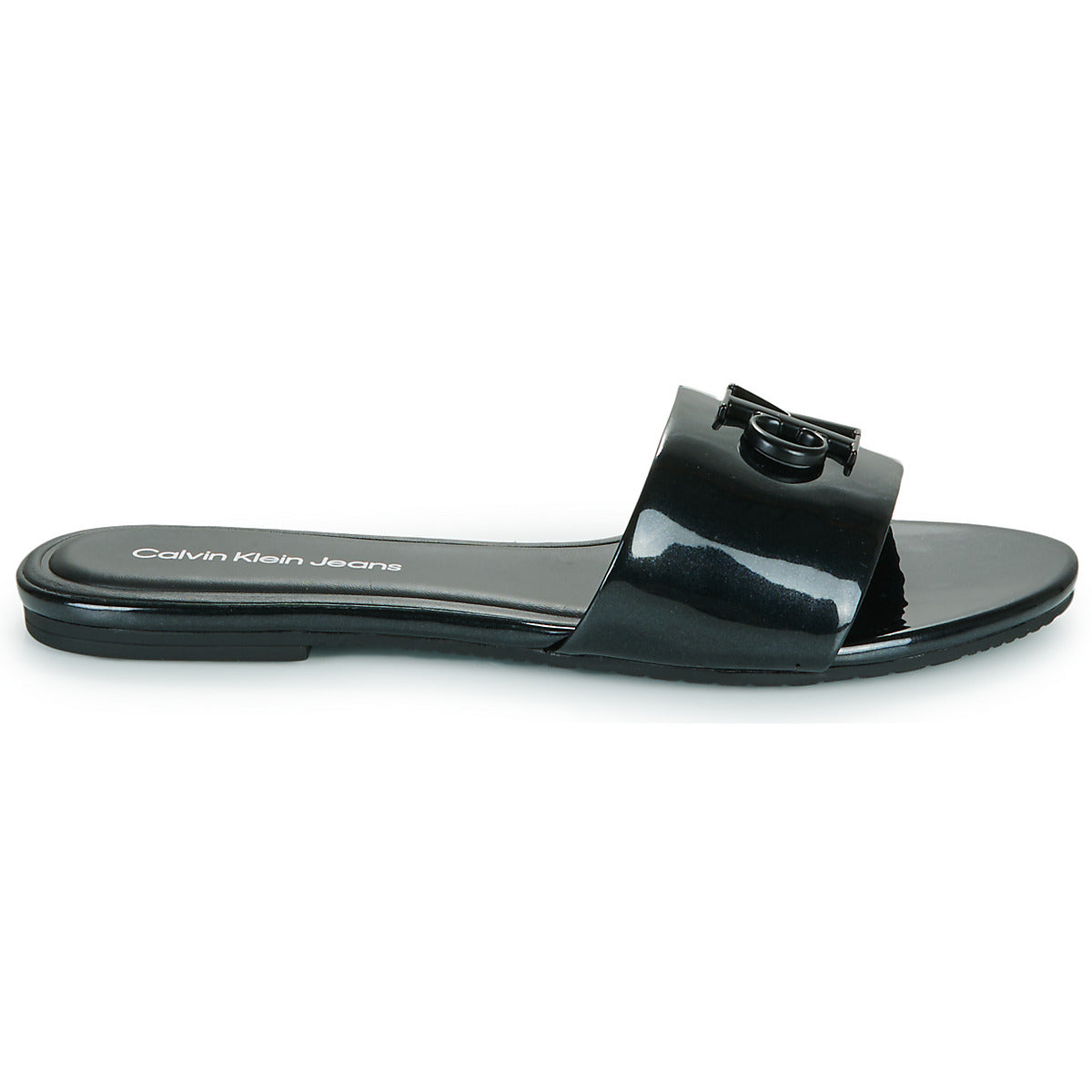 Scarpe Donna Calvin Klein Jeans  FLAT SANDAL SLIDE MG MET  Nero