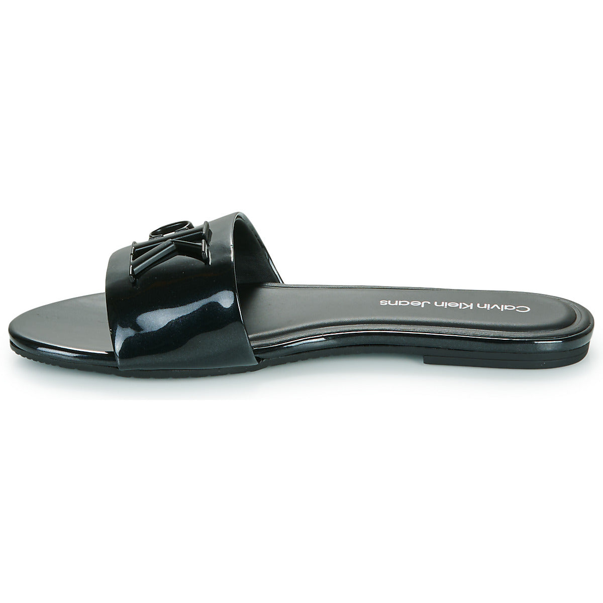 Scarpe Donna Calvin Klein Jeans  FLAT SANDAL SLIDE MG MET  Nero