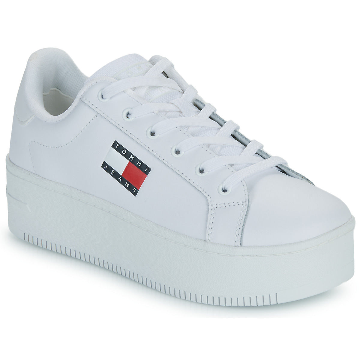 Sneakers basse Donna Tommy Jeans  TJW FLATFORM ESS  Bianco