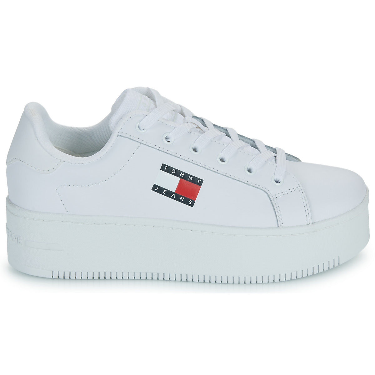 Sneakers basse Donna Tommy Jeans  TJW FLATFORM ESS  Bianco