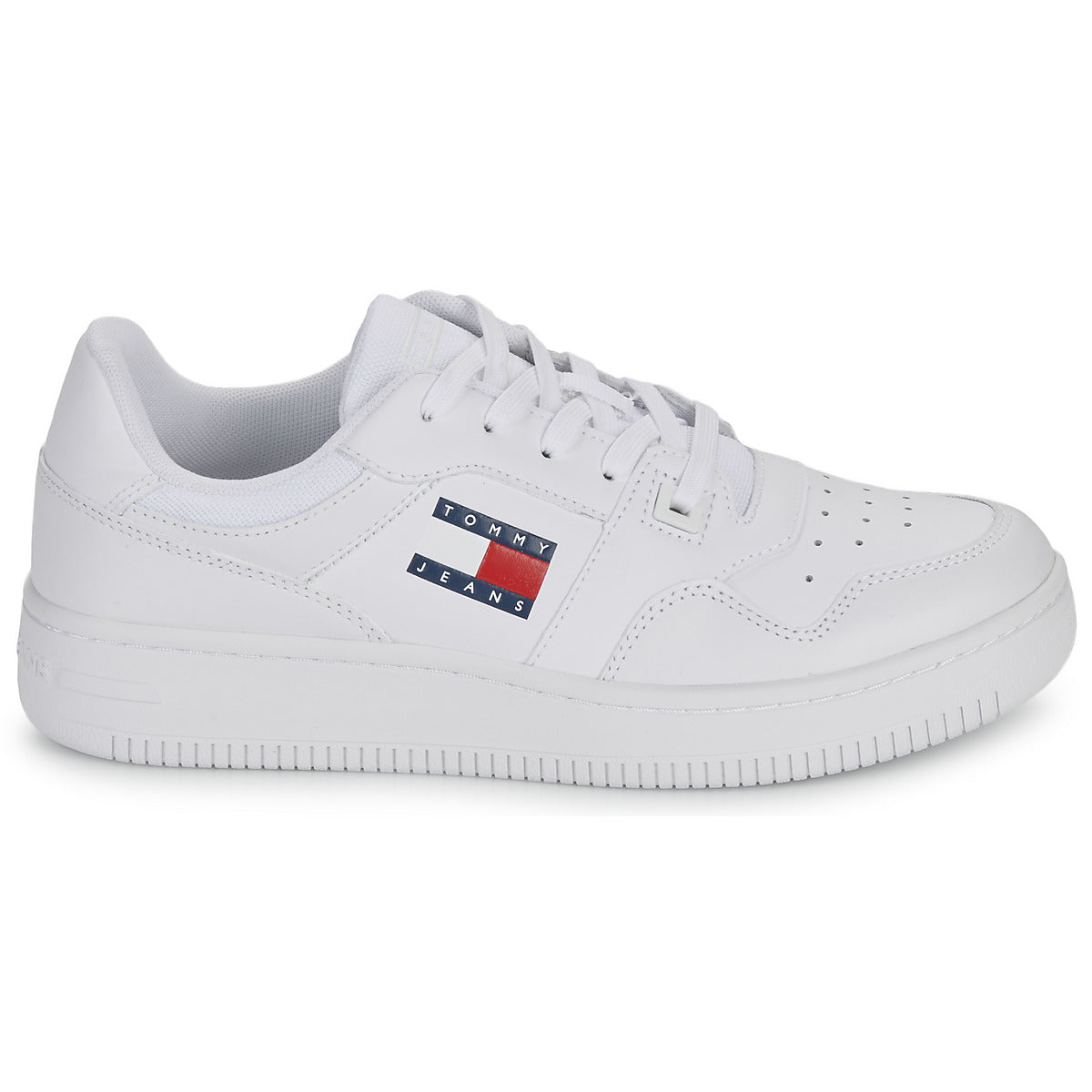 Sneakers basse Donna Tommy Jeans  TJW RETRO BASKET ESS  Bianco