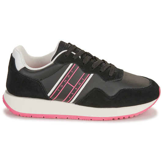 Sneakers basse Donna Tommy Jeans  TJW EVA RUNNER MAT MIX ESS  Nero