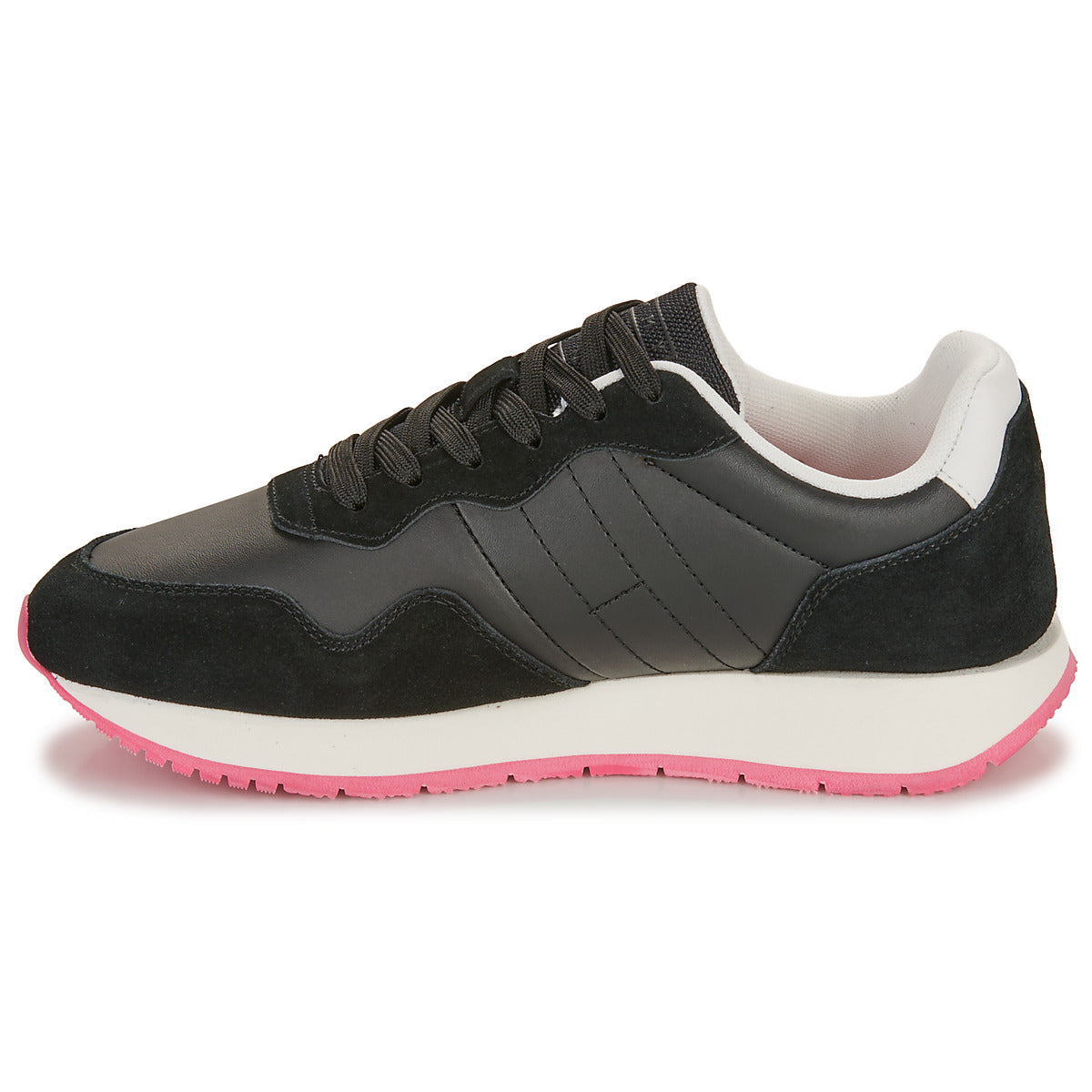 Sneakers basse Donna Tommy Jeans  TJW EVA RUNNER MAT MIX ESS  Nero