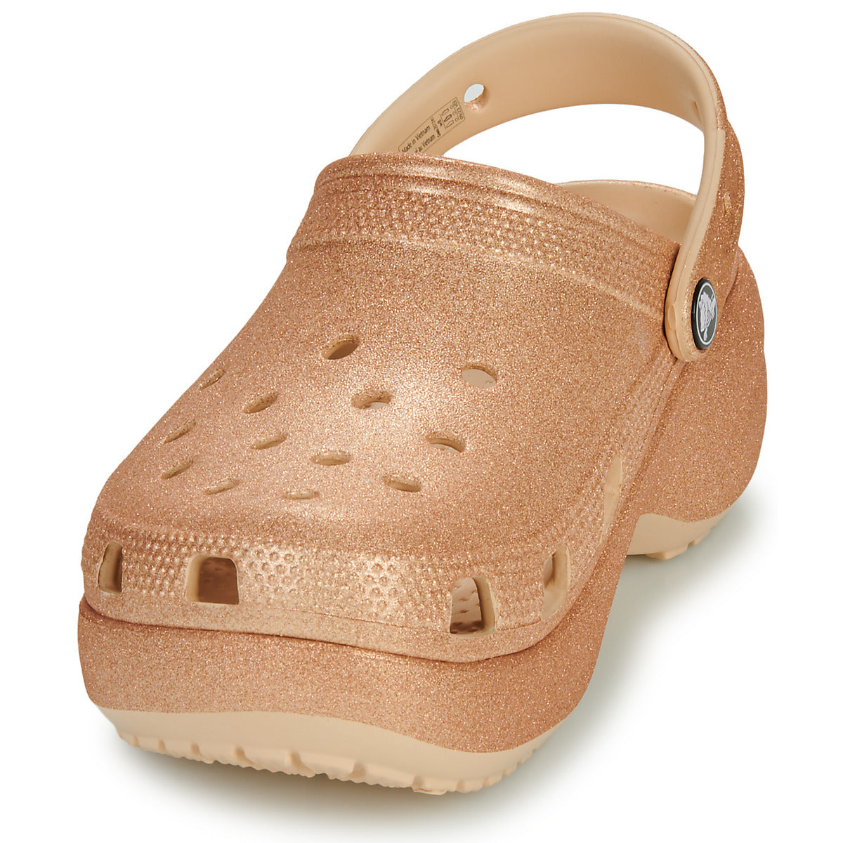 Scarpe Donna Crocs  Classic Platform Glitter ClogW  Beige