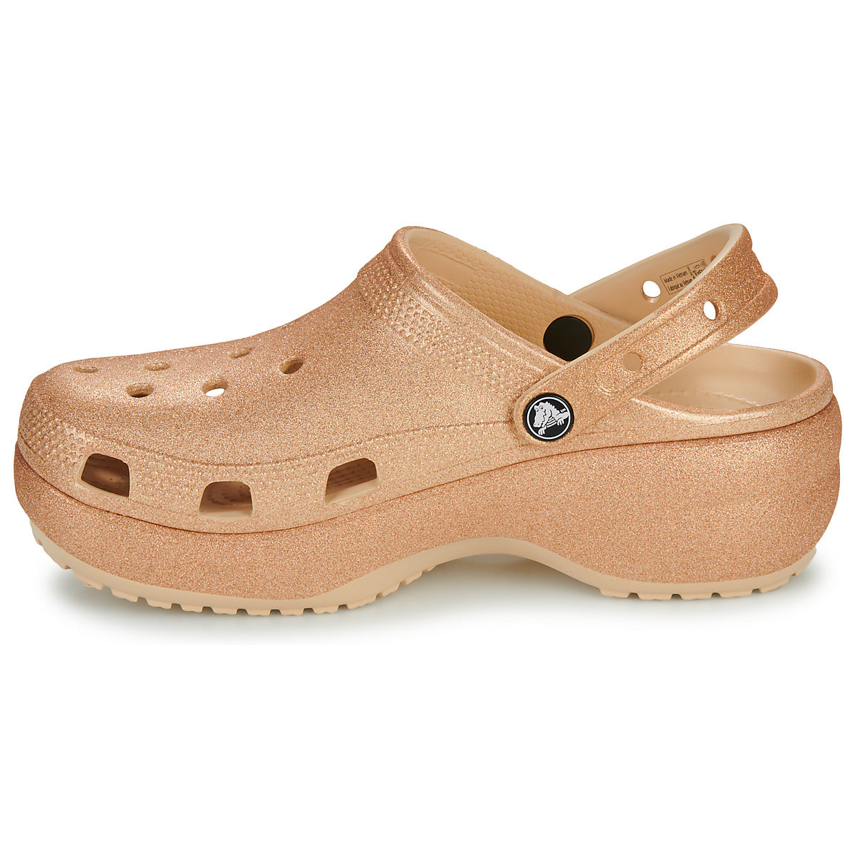 Scarpe Donna Crocs  Classic Platform Glitter ClogW  Beige