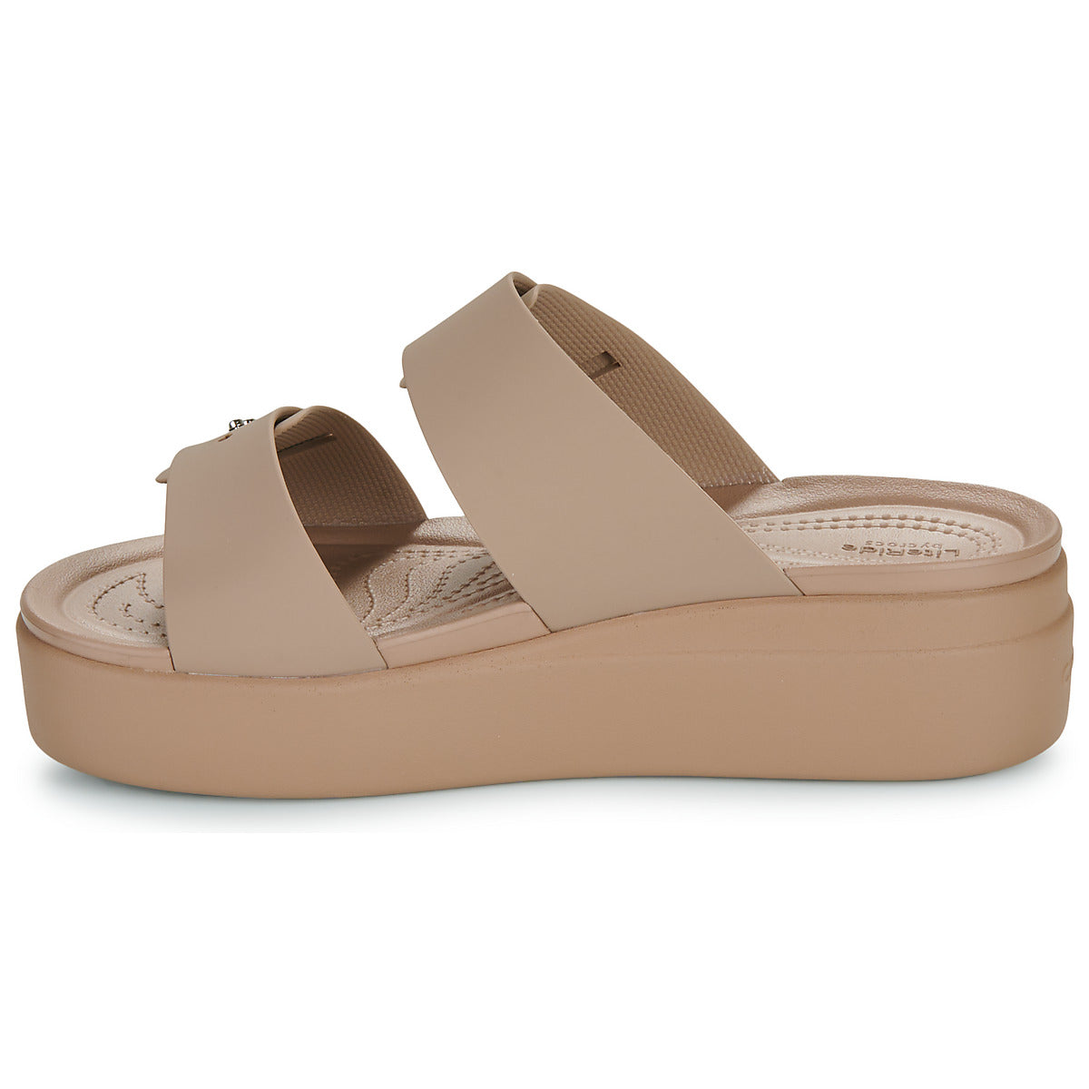 Scarpe Donna Crocs  Brooklyn Buckle LowWdg  Beige