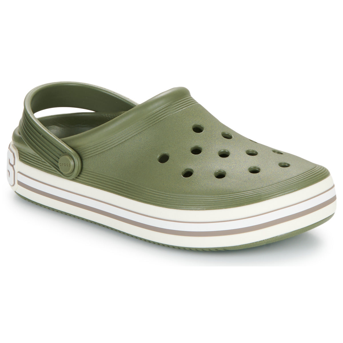 Scarpe Uomo Crocs  Off Court Logo Clog  Kaki