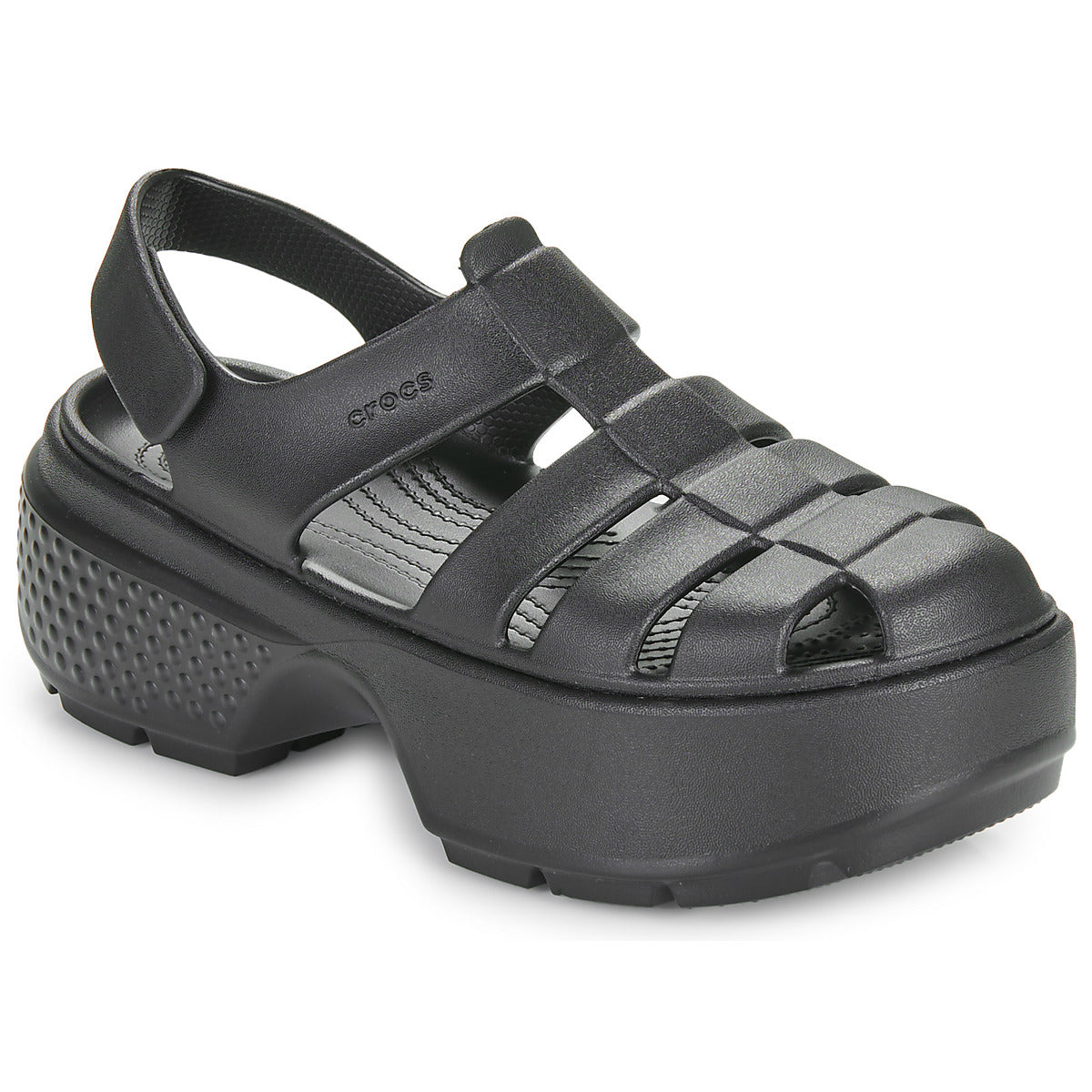 Sandali Donna Crocs  Stomp Fisherman Sandal  Nero