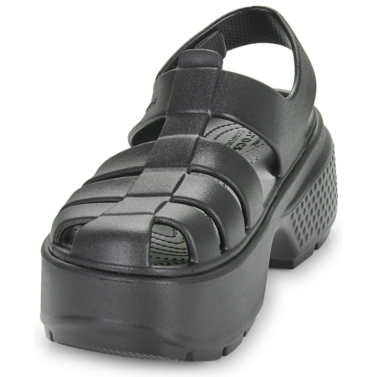 Sandali Donna Crocs  Stomp Fisherman Sandal  Nero