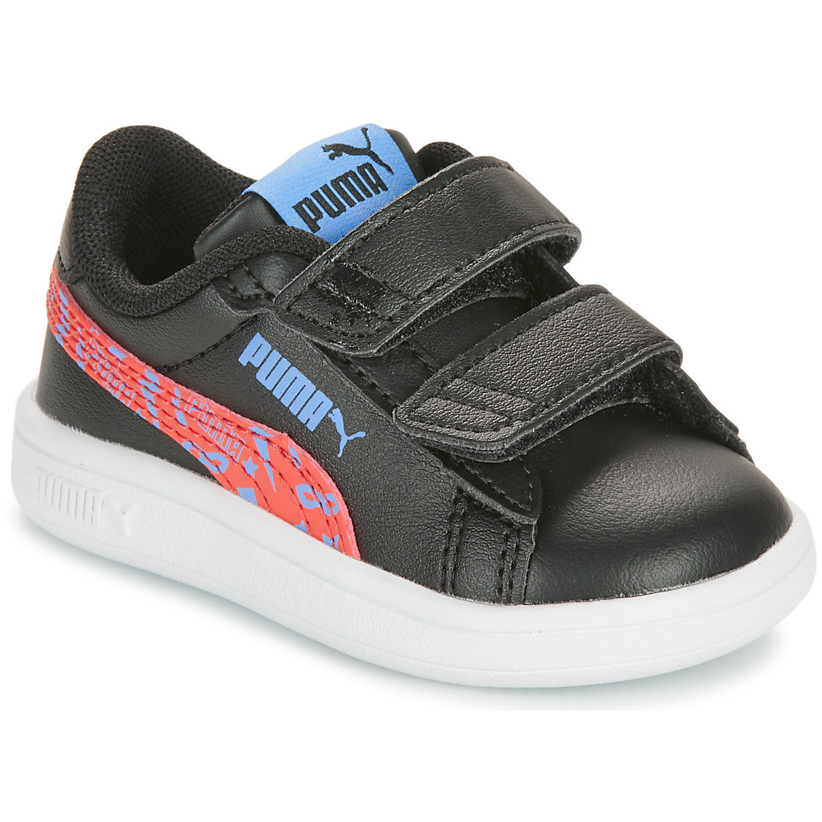 Scarpe bambini ragazzo Puma  SMASH 3.0 L INF  Nero