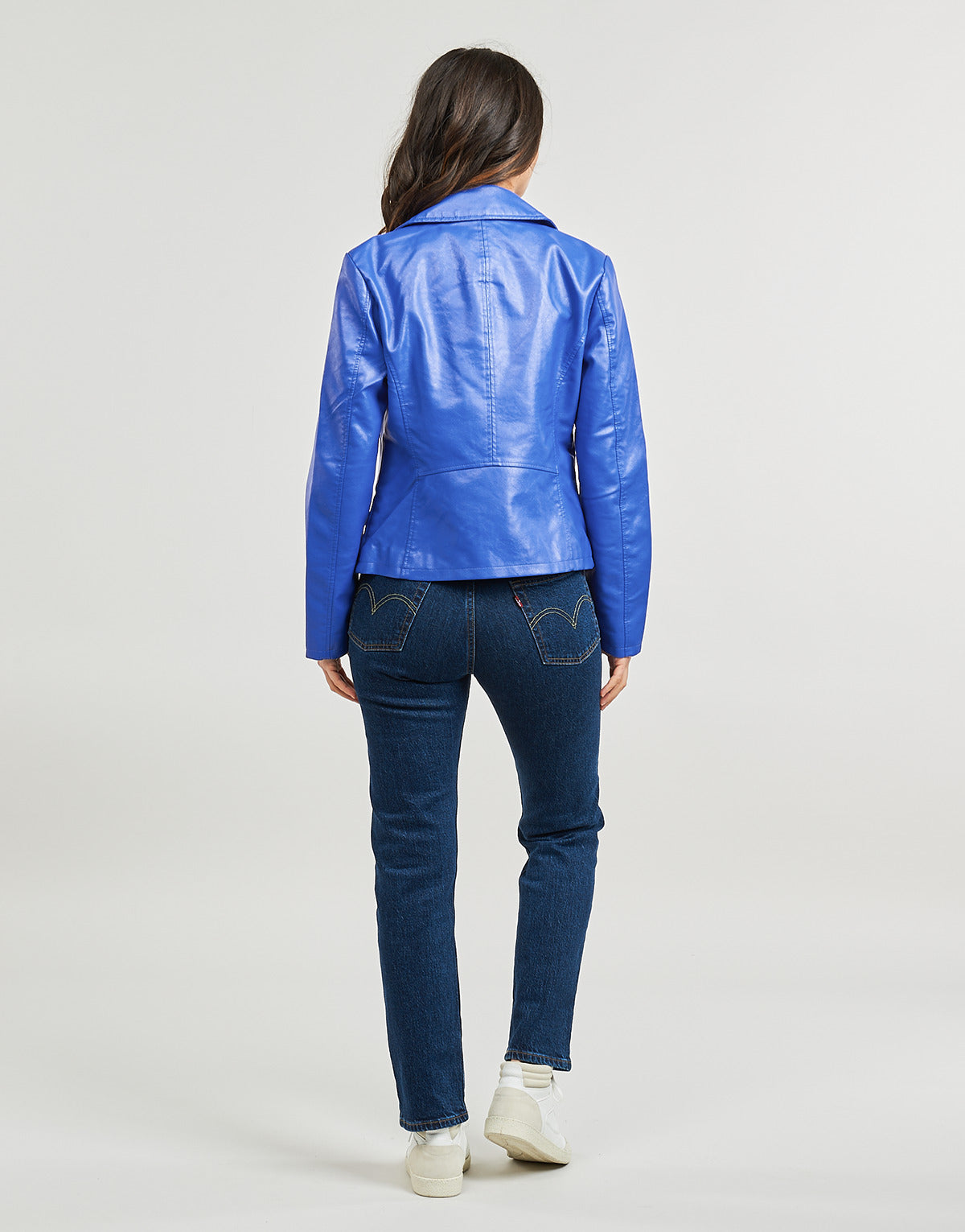 Giacca in pelle Donna Only  ONLNEWMELISA  Blu