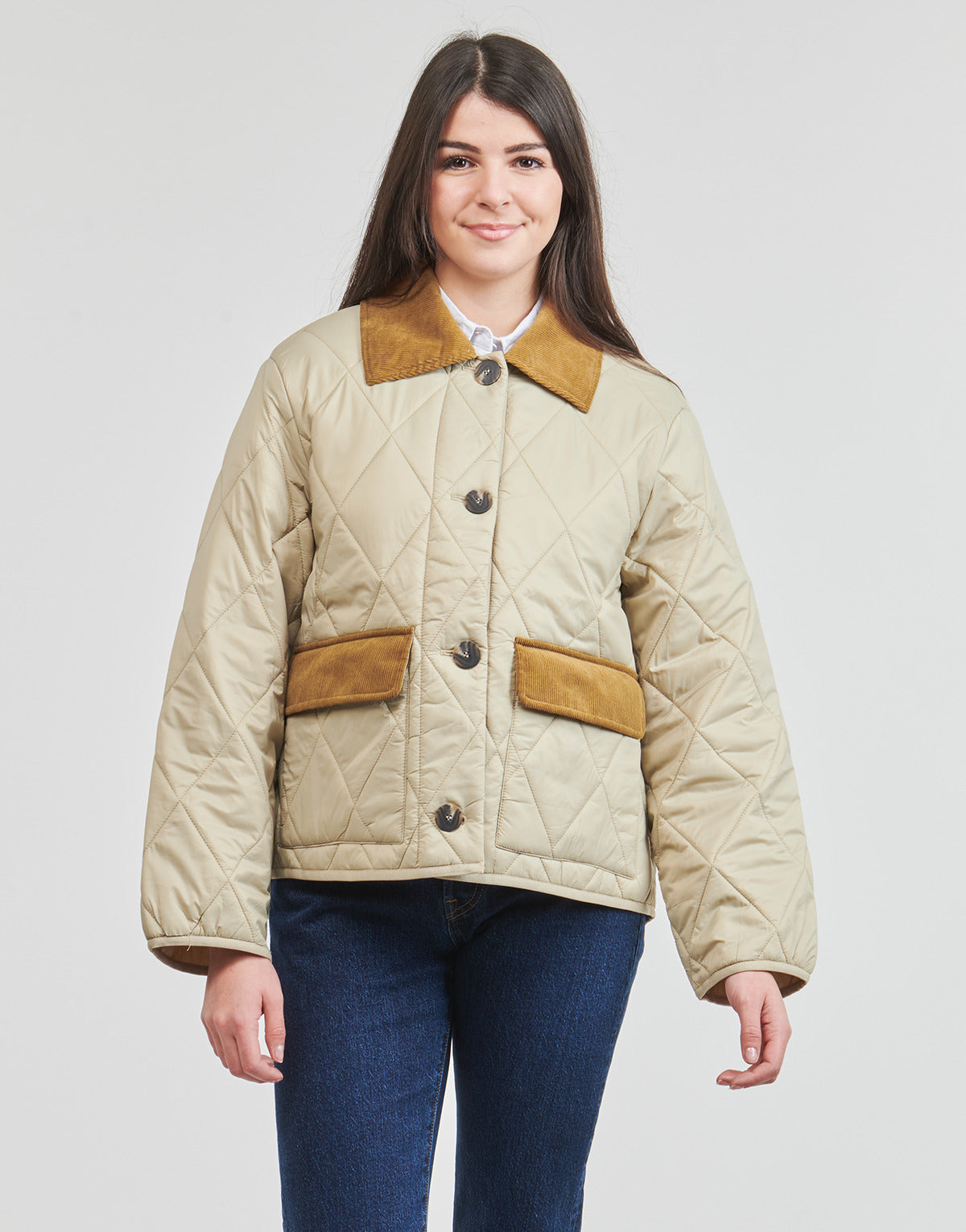 Piumino Donna Only  ONLVALENTINA  Beige