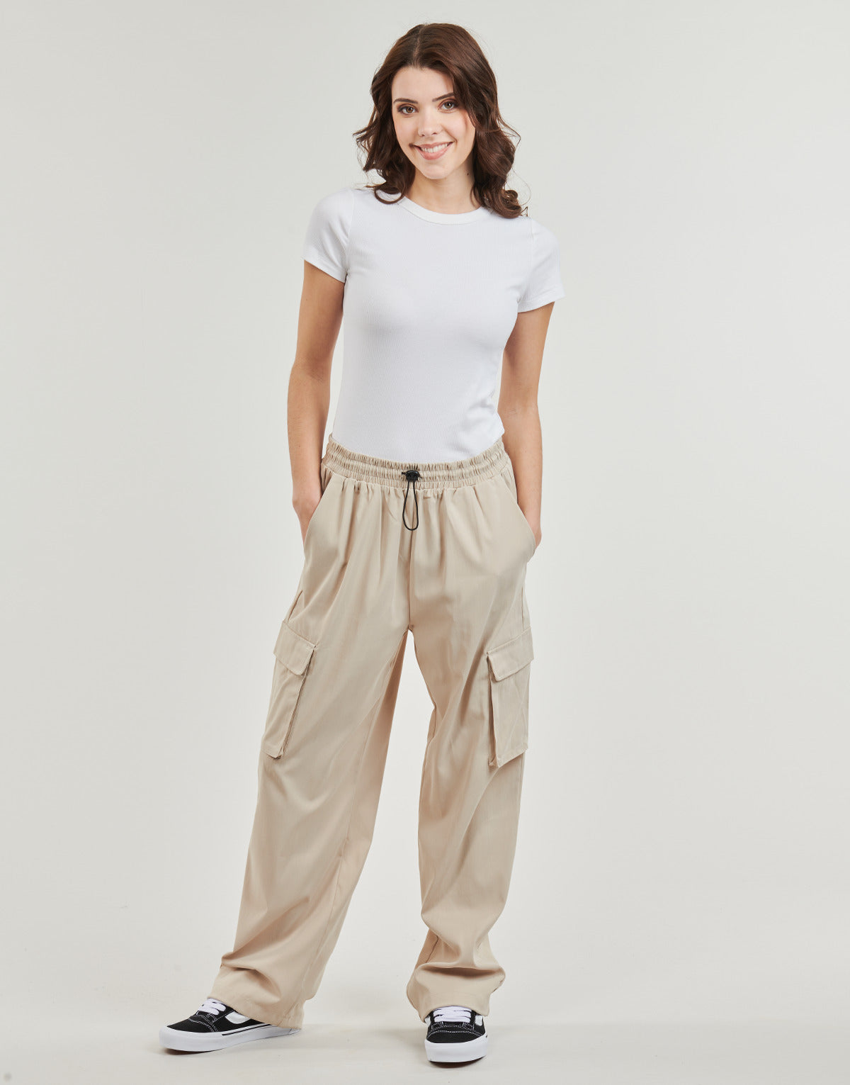 Pantalone Cargo Donna Only  ONLCASHI   Beige