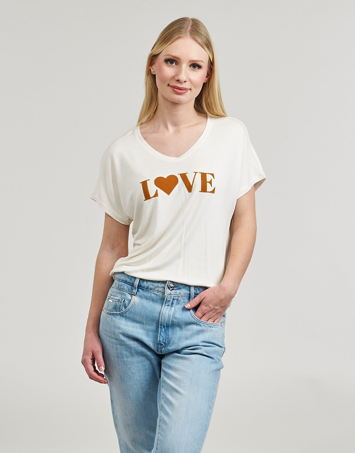 T-shirt Donna Only  ONLHARRINA   Bianco