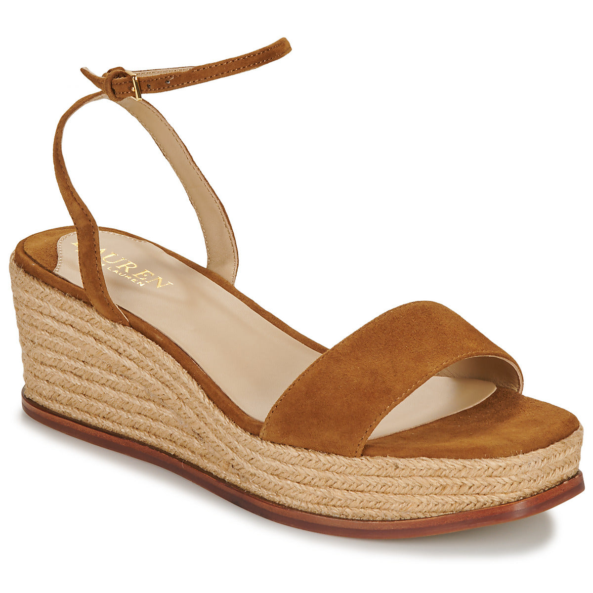 Sandali Donna Lauren Ralph Lauren LEONA-ESPADRILLES-WEDGE Marrone