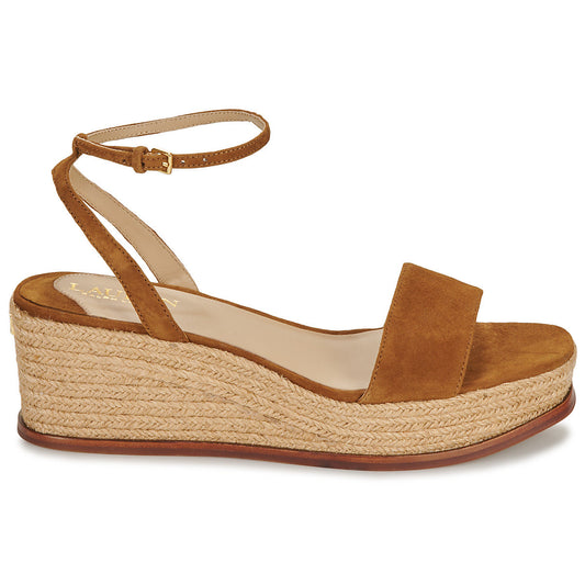 Sandali Donna Lauren Ralph Lauren LEONA-ESPADRILLES-WEDGE Marrone