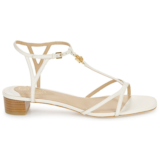 Sandali Donna Lauren Ralph Lauren  FALLON-SANDALS-FLAT SANDAL  Bianco