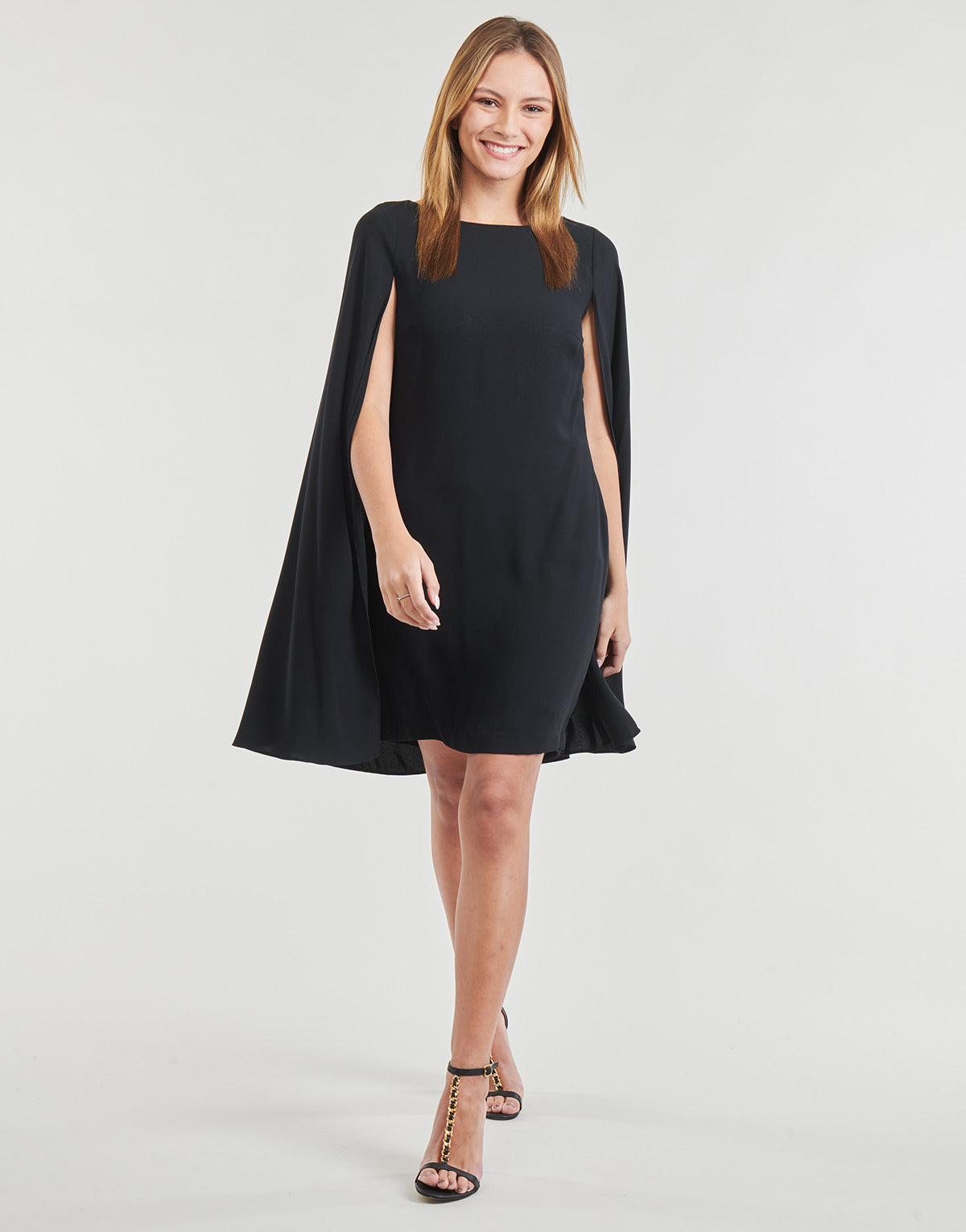 Abito corto Donna Lauren Ralph Lauren  PETRA-LONG SLEEVE-COCKTAIL DRESS  Nero