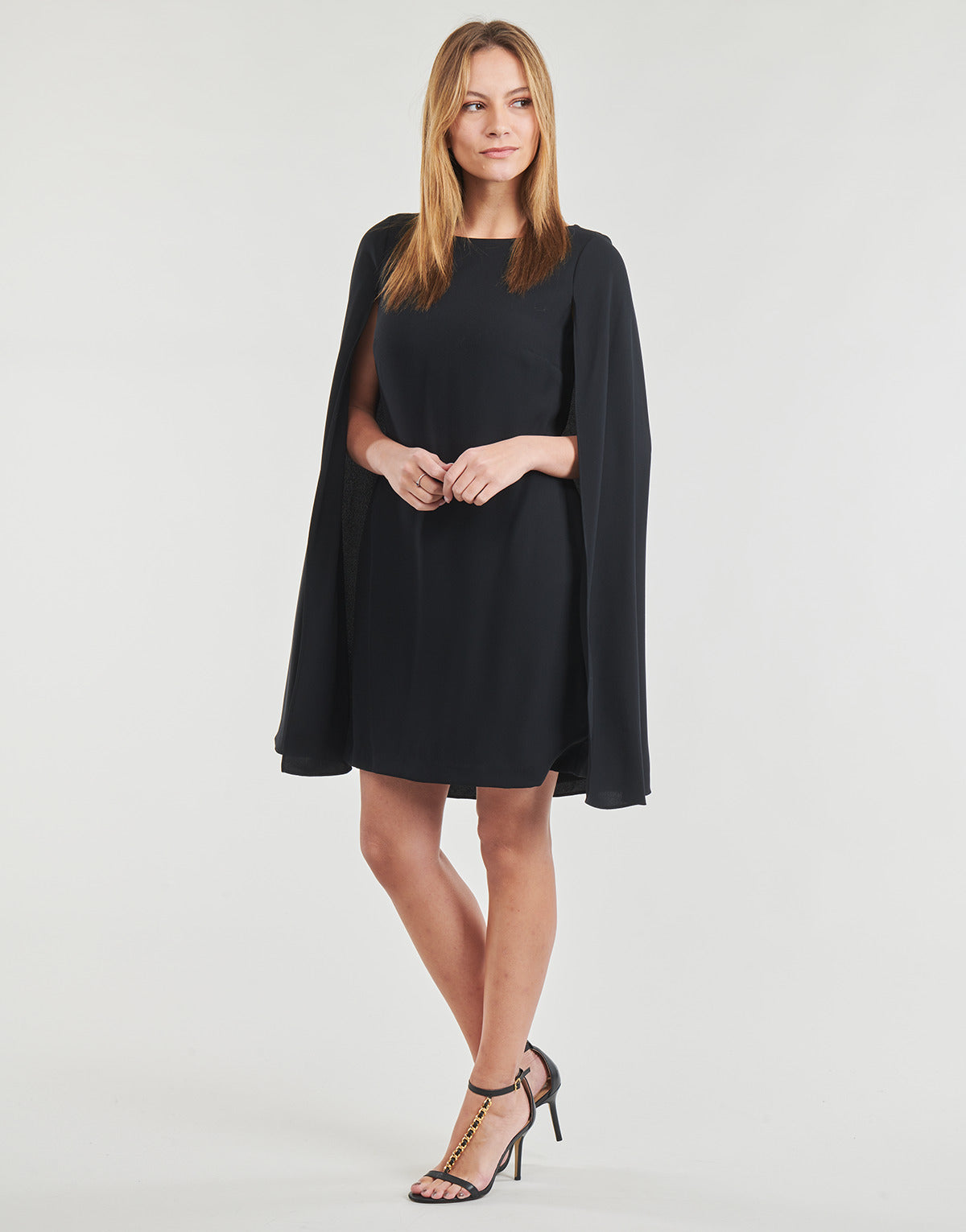 Abito corto Donna Lauren Ralph Lauren  PETRA-LONG SLEEVE-COCKTAIL DRESS  Nero