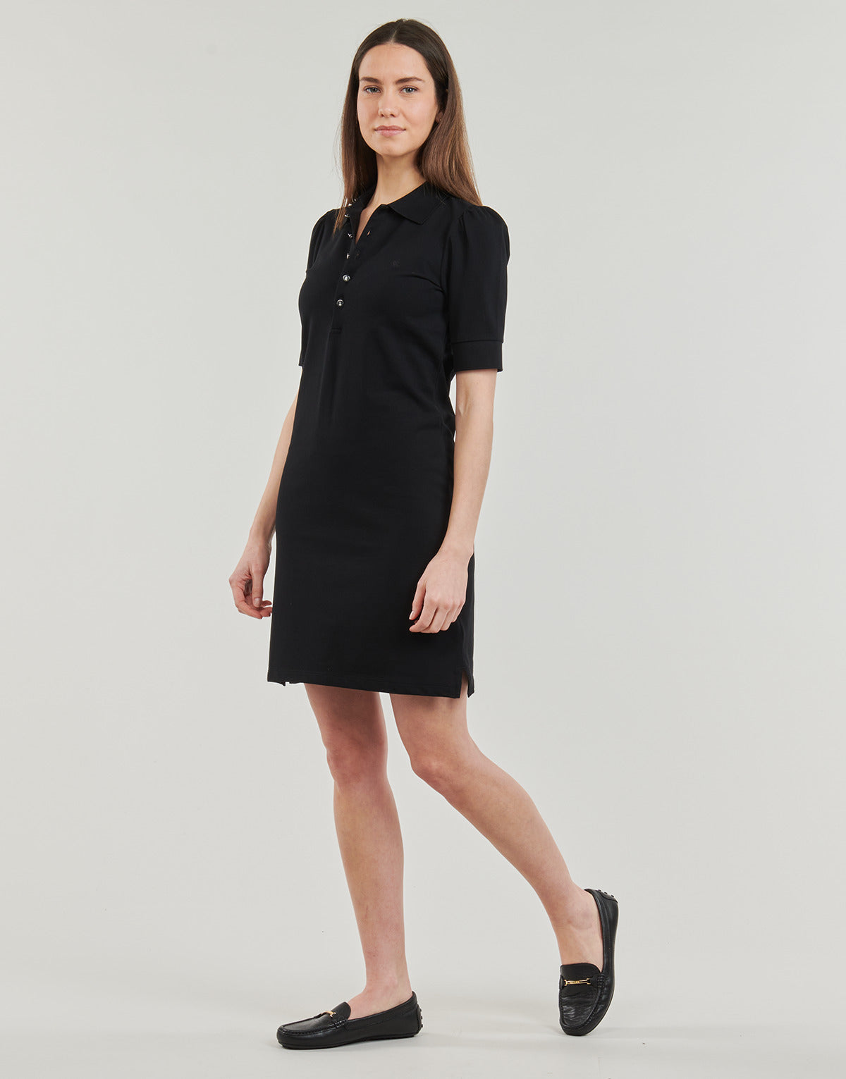 Abito corto Donna Lauren Ralph Lauren  CHACE-ELBOW SLEEVE-CASUAL DRESS  Nero