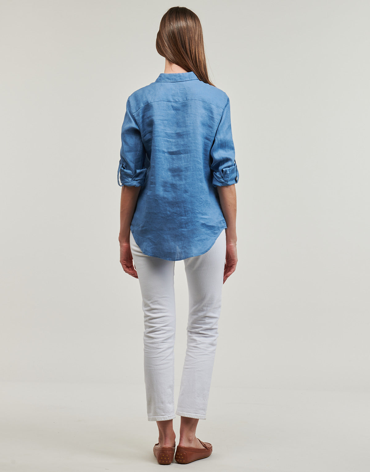 Camicia Donna Lauren Ralph Lauren  KARRIE-LONG SLEEVE-SHIRT  Blu