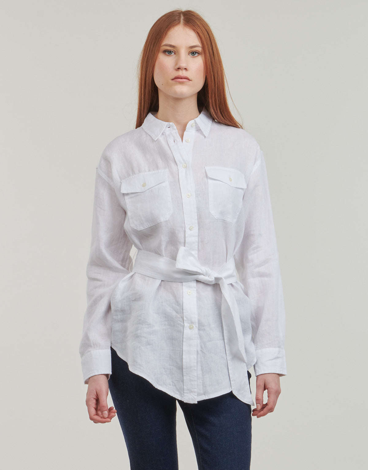 Camicia Donna Lauren Ralph Lauren  CHADWICK-LONG SLEEVE-SHIRT  Bianco