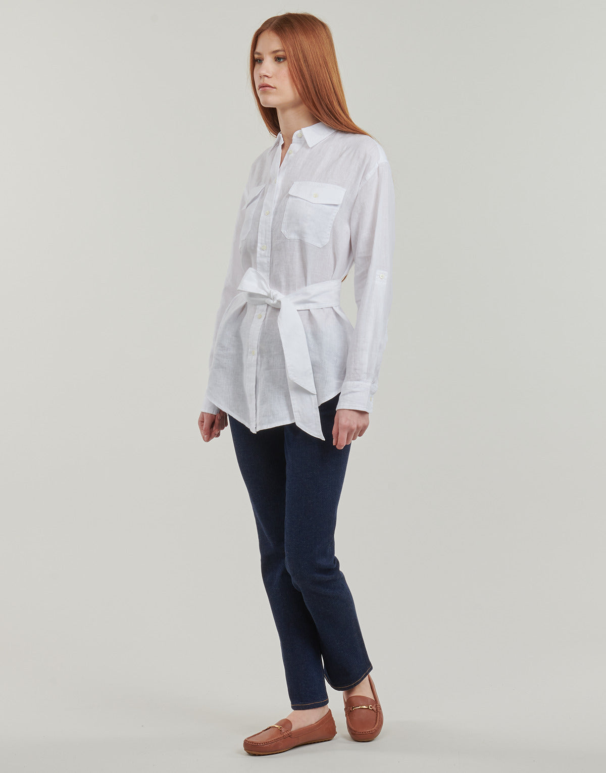 Camicia Donna Lauren Ralph Lauren  CHADWICK-LONG SLEEVE-SHIRT  Bianco