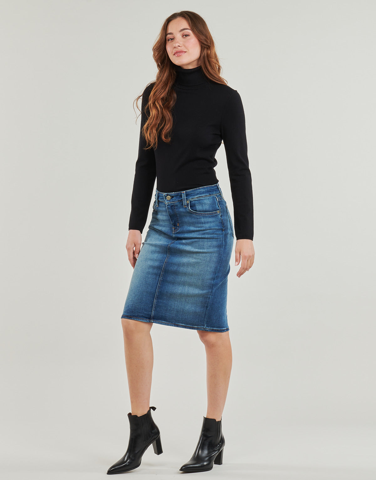 Gonna Donna Lauren Ralph Lauren  DANIELA-SKIRT  Blu