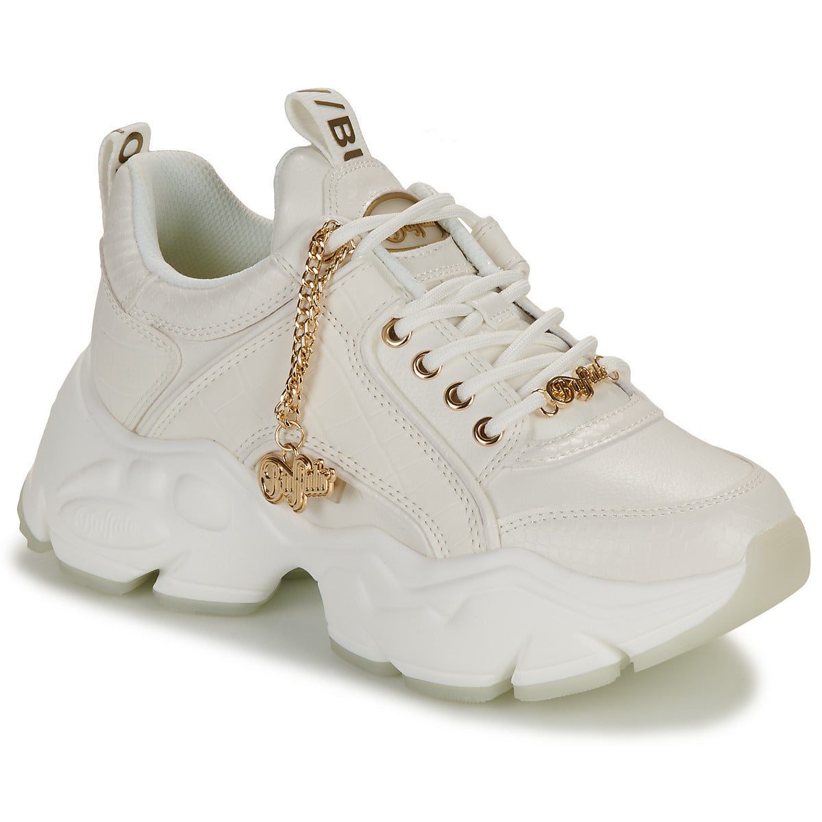 Sneakers basse Donna Buffalo  BINARY GLAM  Bianco