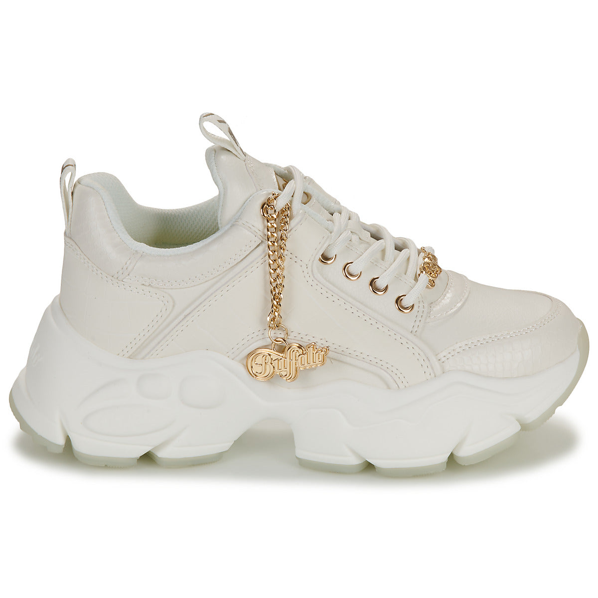 Sneakers basse Donna Buffalo  BINARY GLAM  Bianco