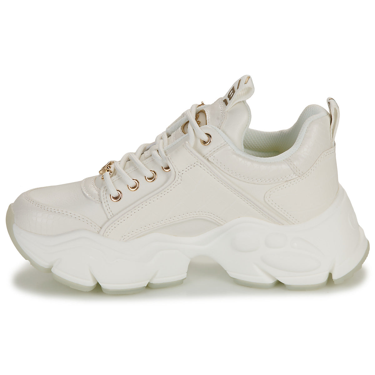 Sneakers basse Donna Buffalo  BINARY GLAM  Bianco