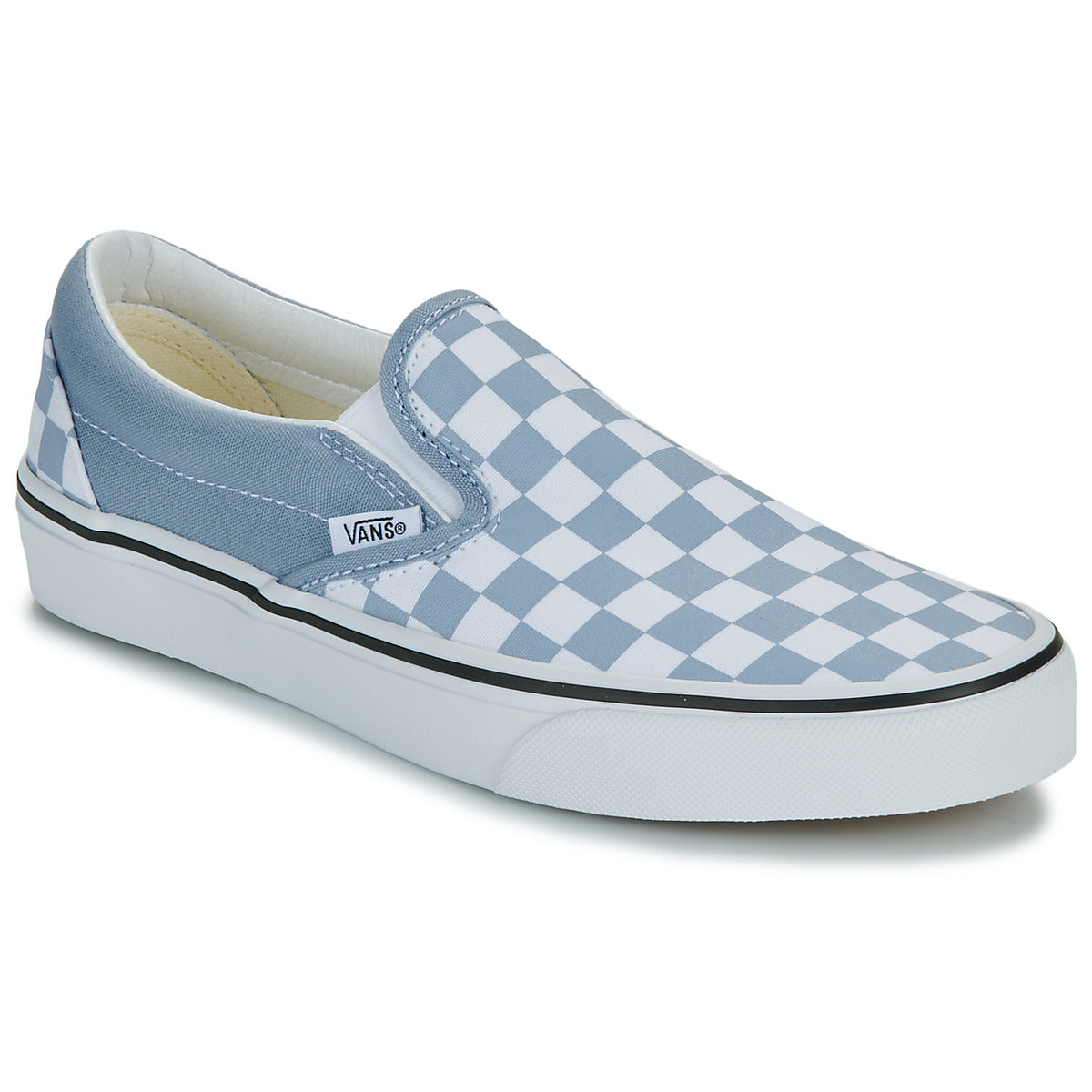 Scarpe Uomo Vans  Classic Slip-On COLOR THEORY CHECKERBOARD DUSTY BLUE  Blu