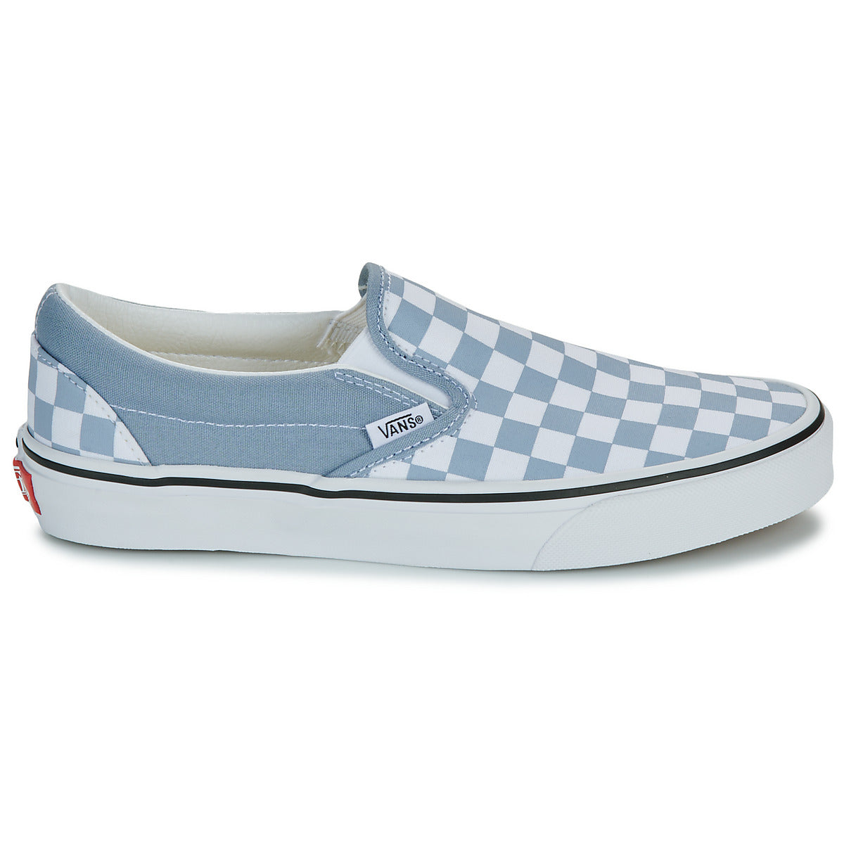 Scarpe Uomo Vans  Classic Slip-On COLOR THEORY CHECKERBOARD DUSTY BLUE  Blu