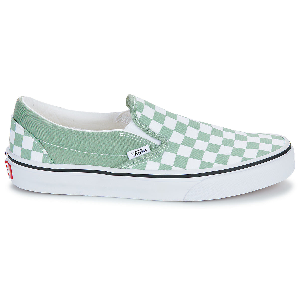 Scarpe Uomo Vans  Classic Slip-On COLOR THEORY CHECKERBOARD ICEBERG GREEN  Verde