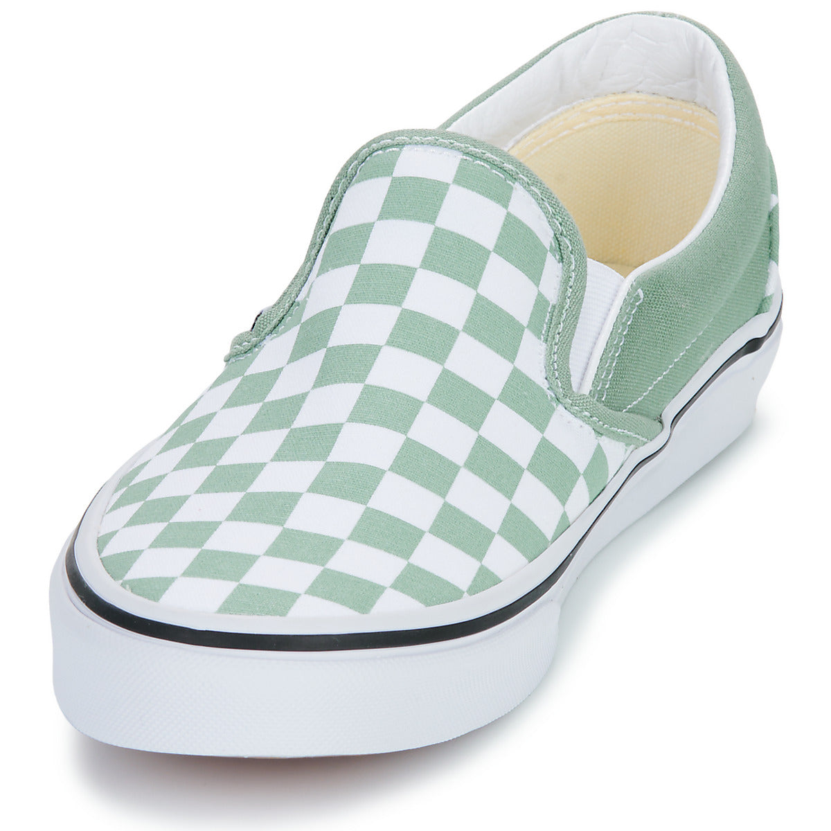 Scarpe Uomo Vans  Classic Slip-On COLOR THEORY CHECKERBOARD ICEBERG GREEN  Verde