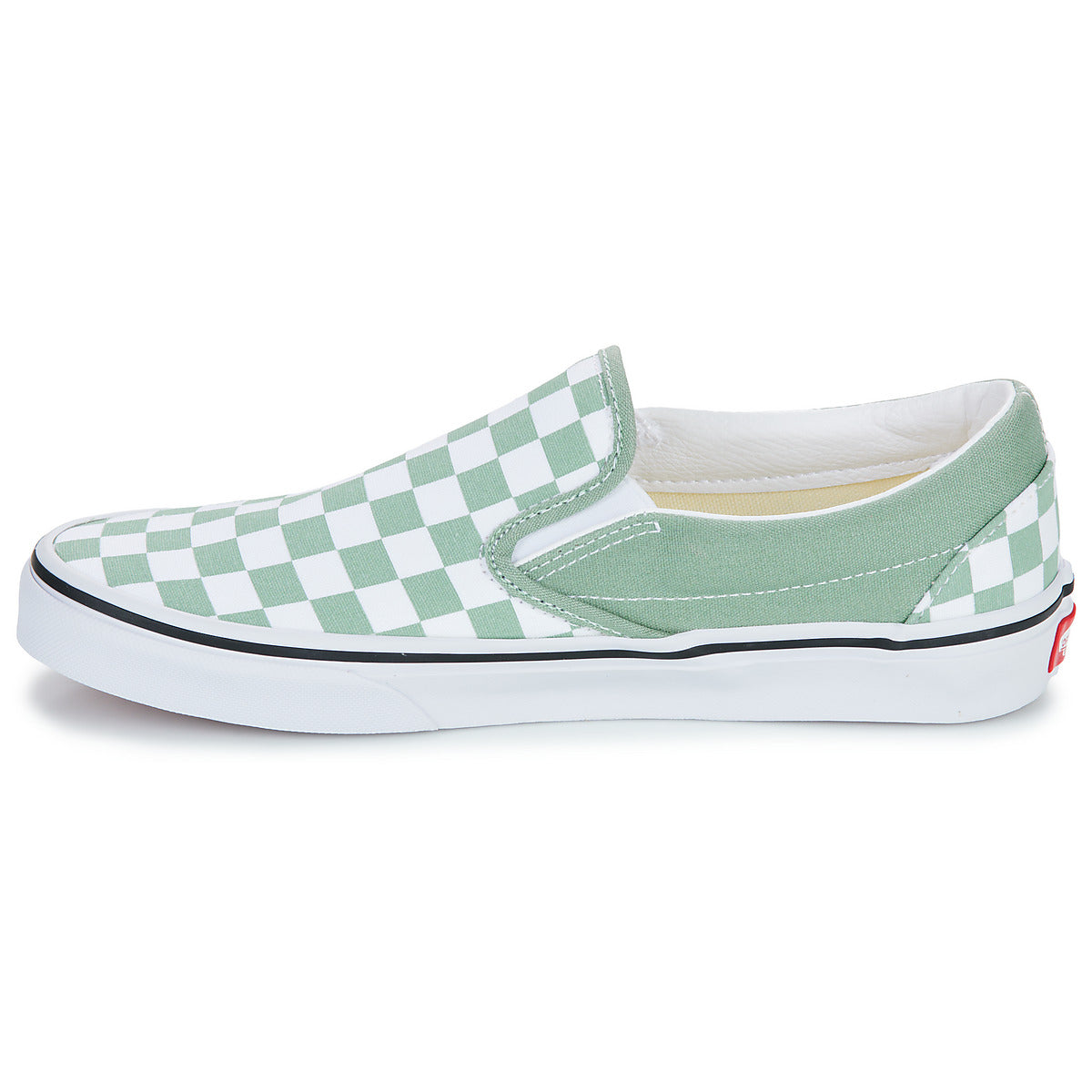 Scarpe Uomo Vans  Classic Slip-On COLOR THEORY CHECKERBOARD ICEBERG GREEN  Verde