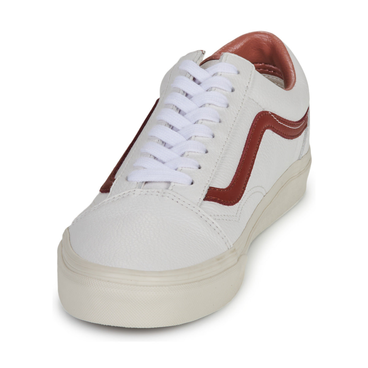 Sneakers Uomo Vans  Old Skool PREMIUM LEATHER RUSSET BROWN  Bianco